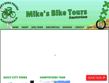 Tablet Screenshot of mikesbiketoursamsterdam.com